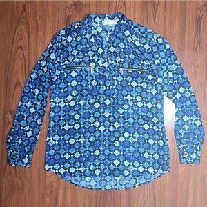 MICHAEL Michael Kors | Blue Diamond Button Down